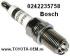 Свеча зажигания Bosch артикул 0242235758 в наличии 48шт. Применяемость двигатели: 1-3URFE; 1KRFE; 1-2TRFE; 1-3GRFE - Lexus LX570/GX460; Toyota Sequoia/Tundra; Vitz/Belta/Passo; Prado 120 V2.7 Prado 150 V4.0/V2.7 Замена (дубликат) для оригинала 9091901191
