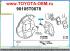 Болт переднего тормозного суппорта 9010512175 оригинал Toyota Land Cruiser Prado 120 2002-2009; Lexus GX470 2002-2009; Toyota Land Cruiser Prado 150 2009-2015; Lexus GX460 2009-2015; Toyota Land Cruiser 100 1999-2007; Lexus LX470 1999-2007; Prado 90
