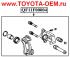 Суппорт тормозной задний правый QUATTRO FRENI QF11F00004 Toyota Land Cruiser Prado 120 2002-2008; Lexus GX470 2002-2009; Toyota Land Cruiser Prado 150 2009-2016; Lexus GX460 2009-2016; Toyota 4Runner 2009-2016; Toyota Sequoia 00- UCK35,45 Кросс 4773034030